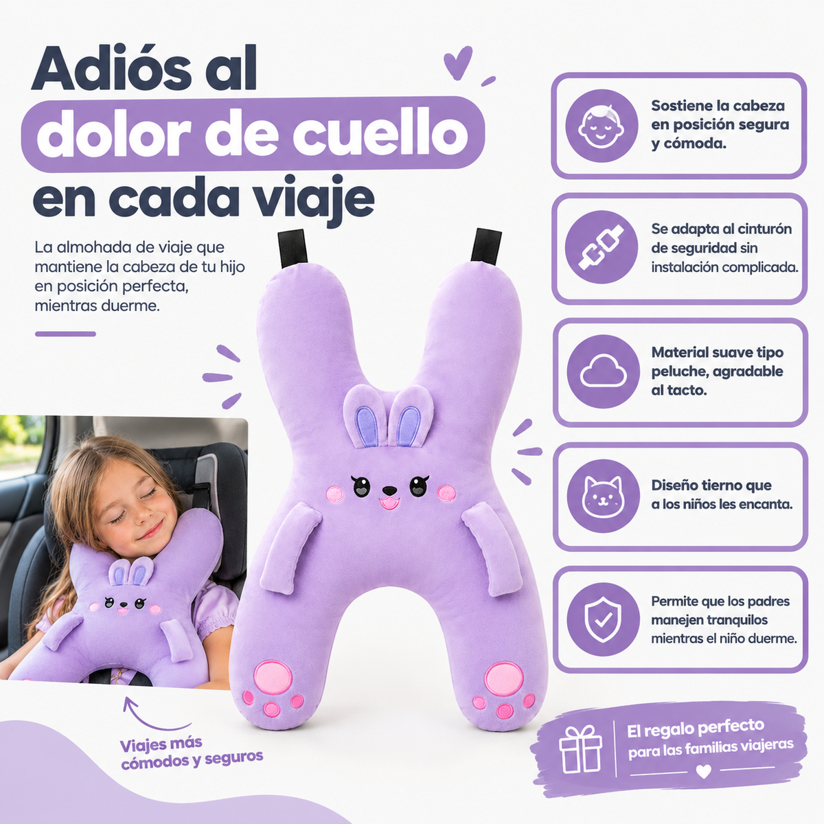 Happy Nap™ Soporte de cuello para viajes